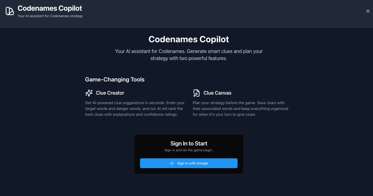 Codenames Copilot - Your AI Assistant for Codenames